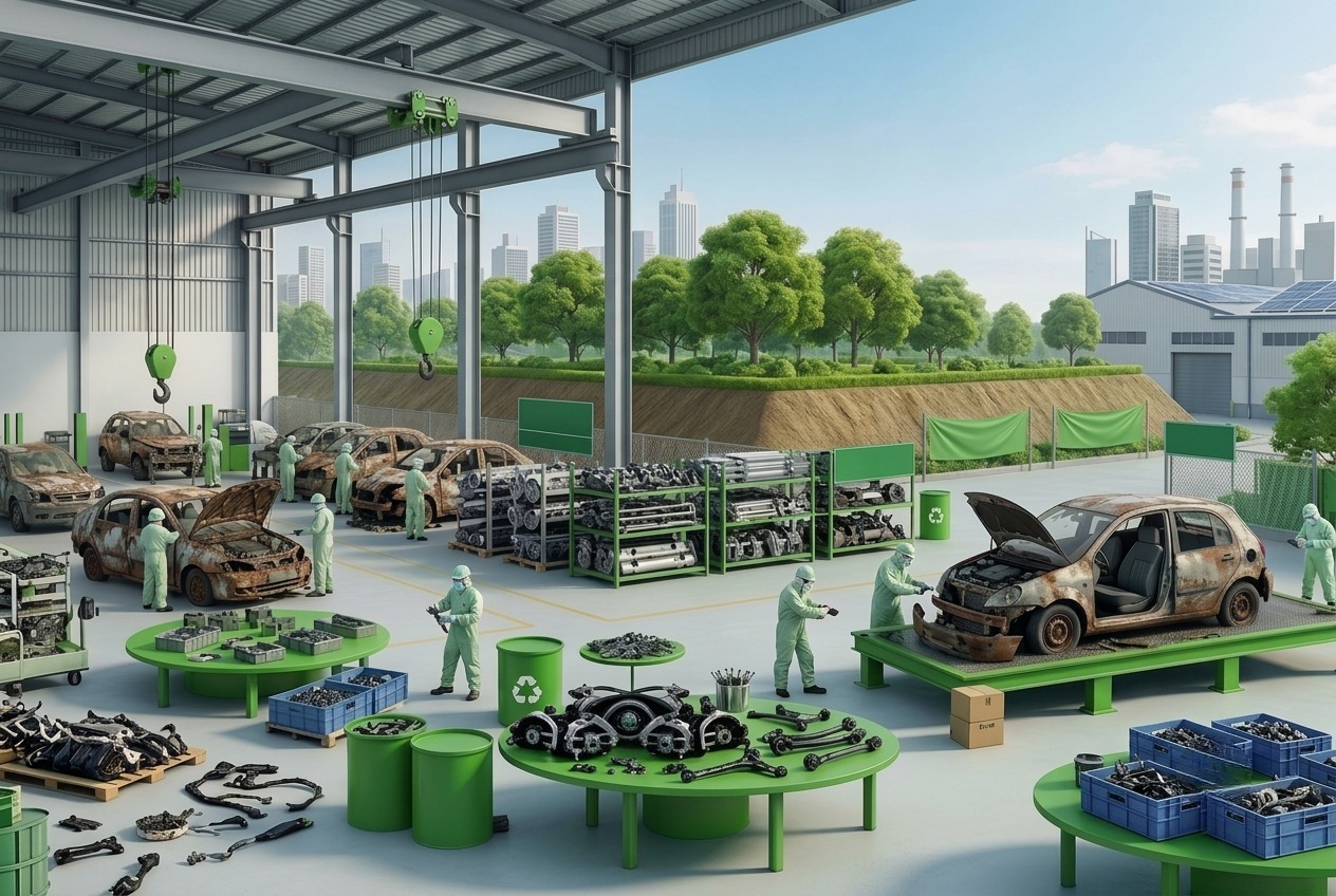 How Scrap Car Recycling Process Helps the Environment