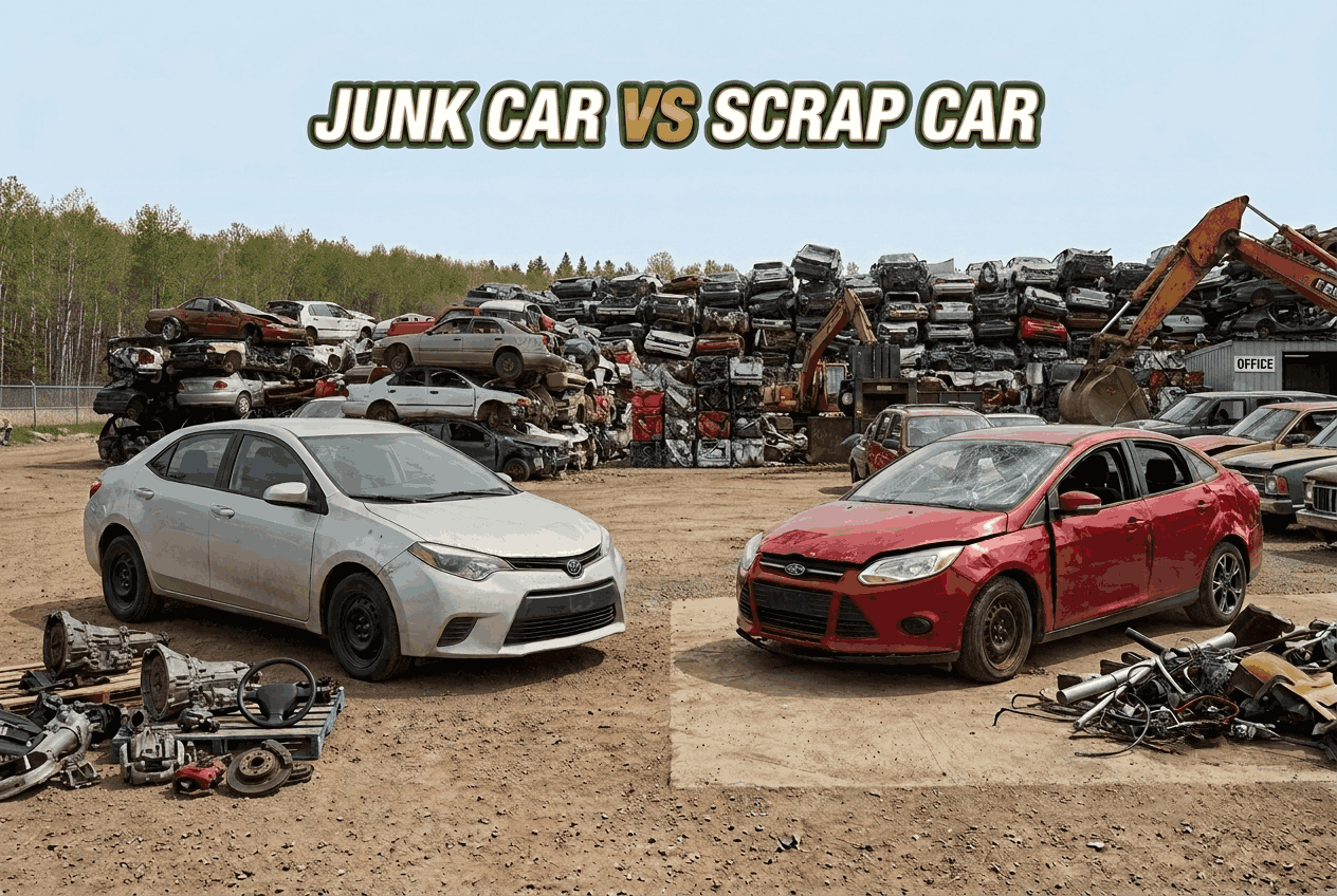 What Is the Difference Between a Junk Car and a Scrap Car?