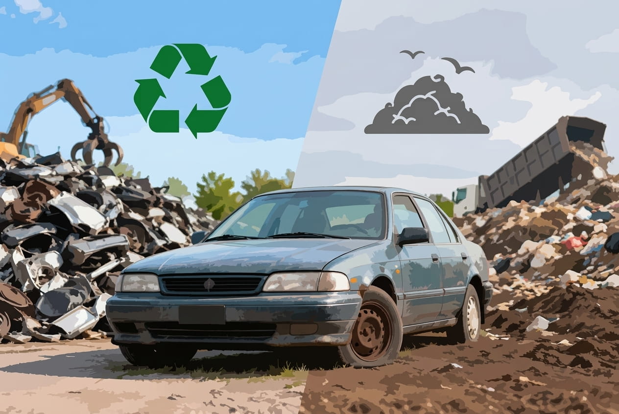 Recycling vs Landfilling Old Vehicles: What Should You Do With an Old Car?